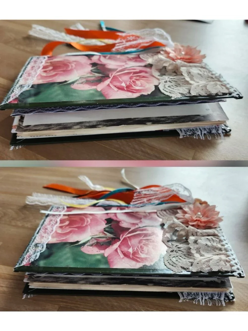 Junk Journal Handmade Hardcover Hand Bound 162 pages